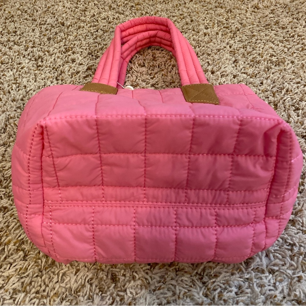 Shiraleah Ezra Pink Quilted Mini Tote Bag - Picture 6 of 7